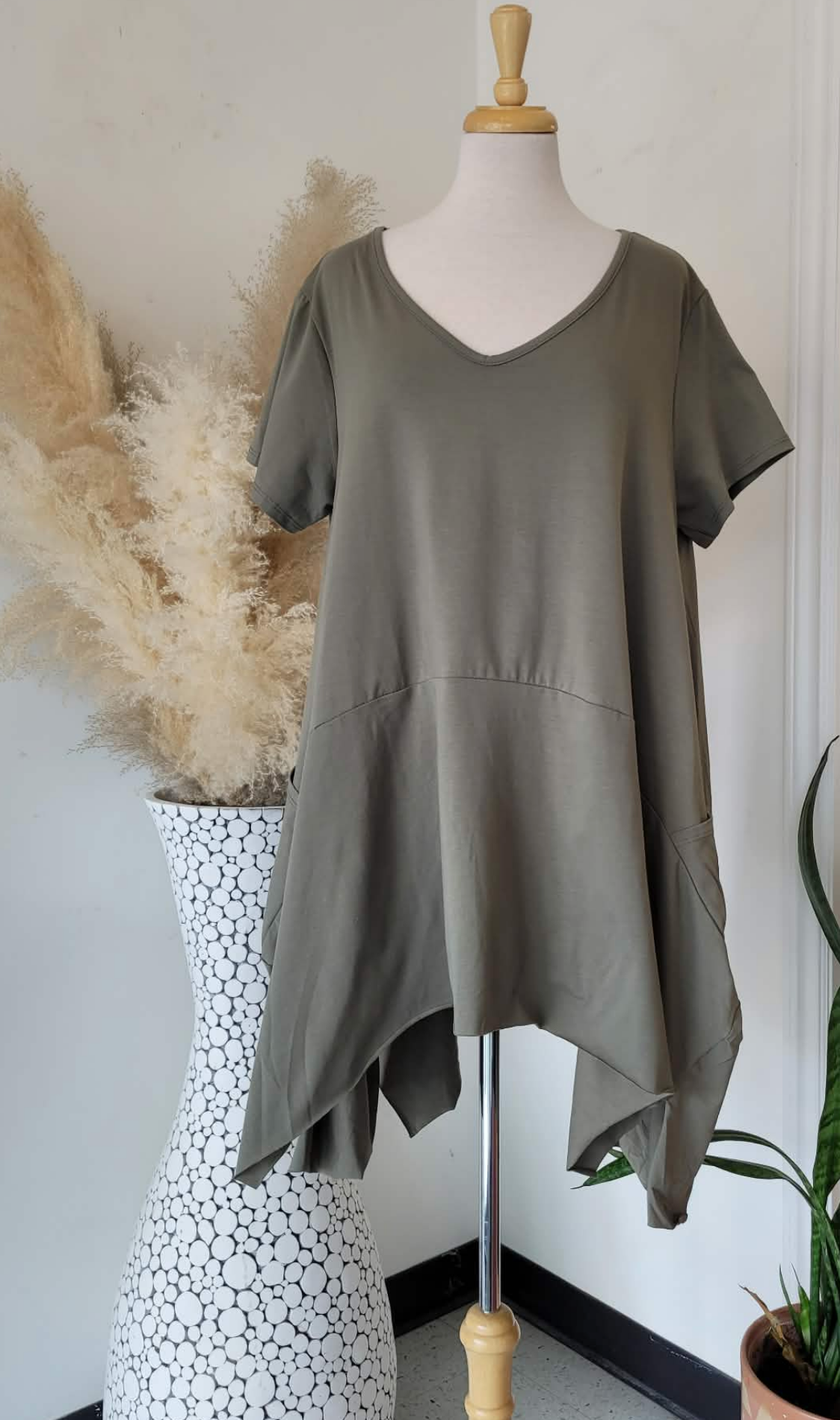 Flowy Seamed Tunic ~ 2 Colours