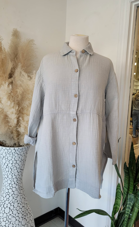 Beach Shirt 3/4 Sleeve ~ Dune