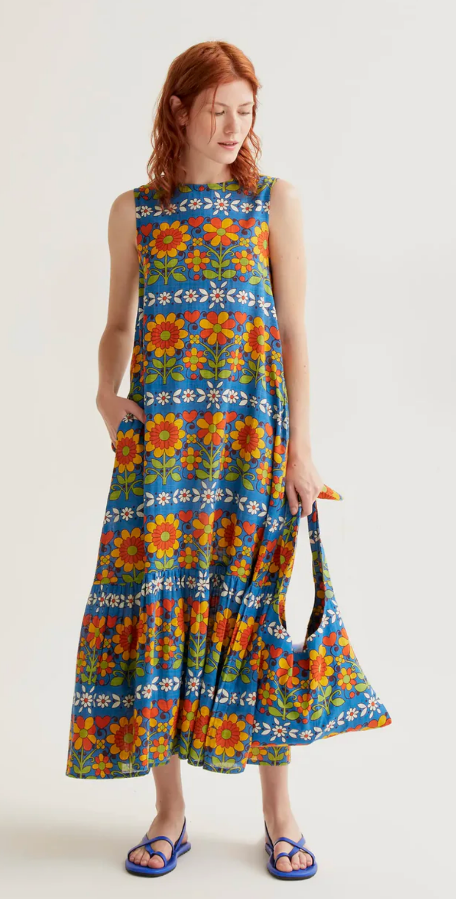 Long Dress ~ Garden Print