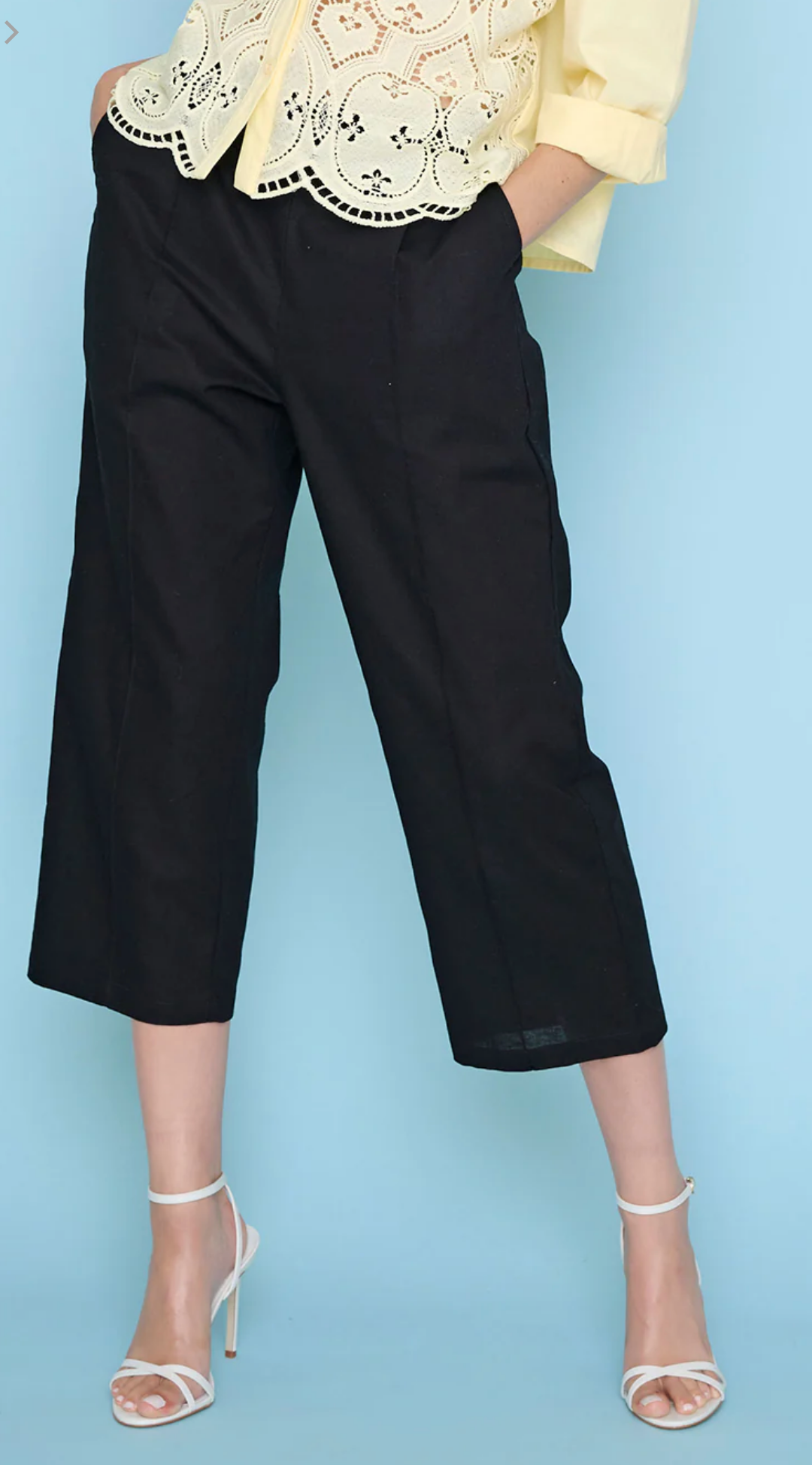 Wide Leg Scuba Crops ~ 2 Colours