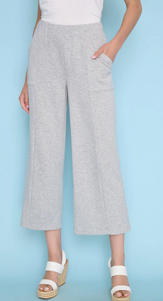 Wide Leg Scuba Crops ~ 2 Colours