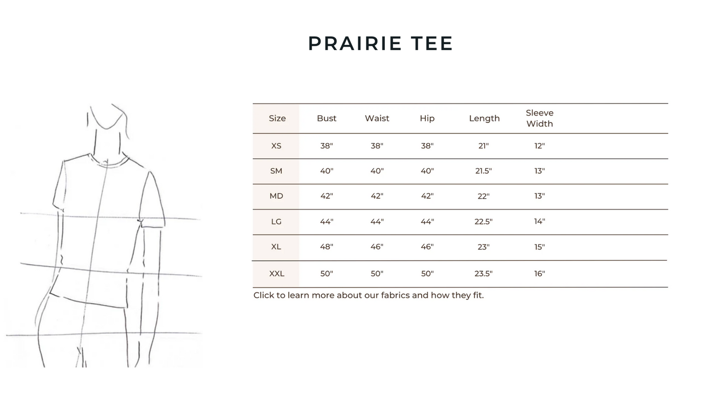 Prairie Tee ~ 2 Colours