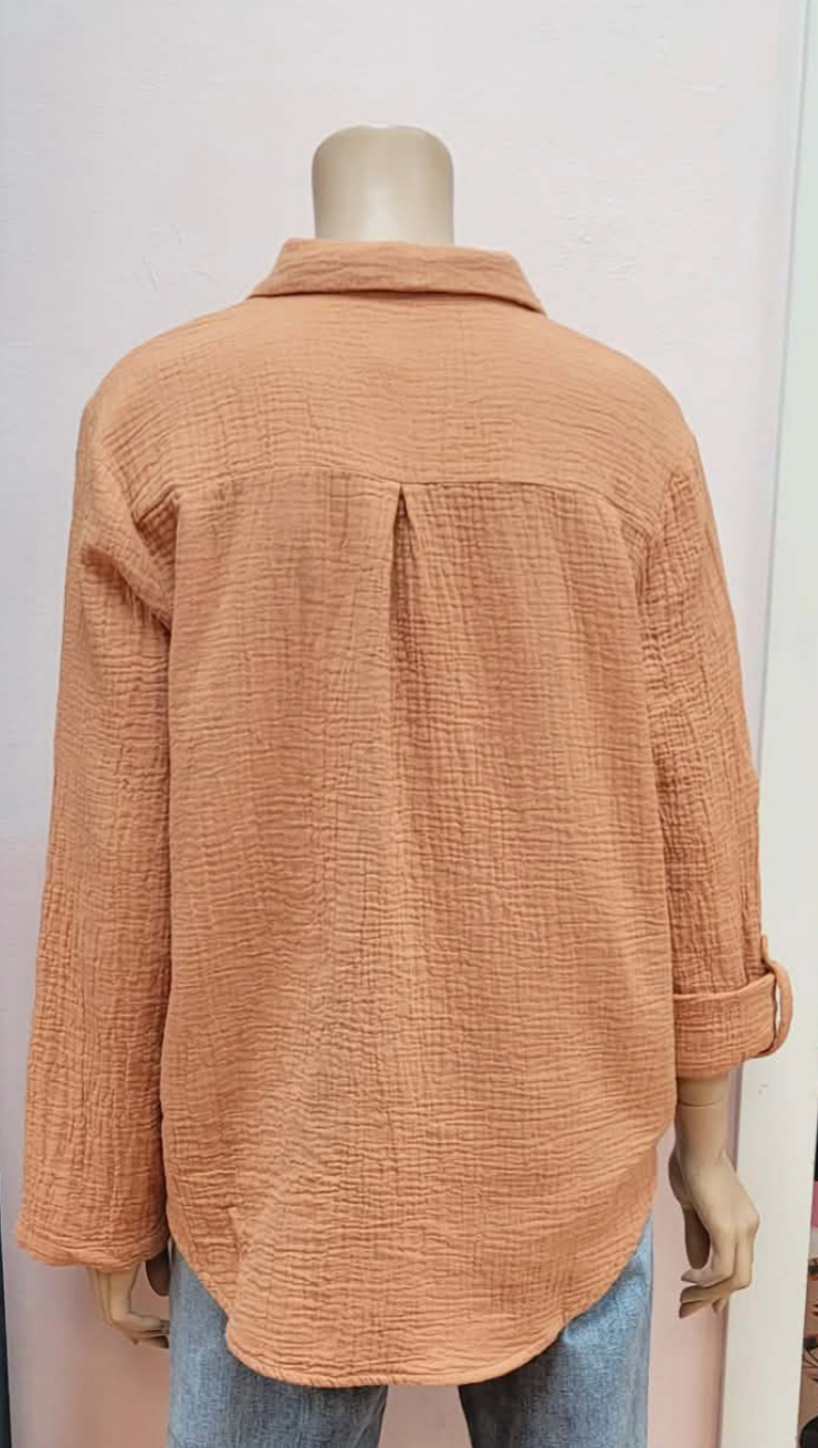 Candice Cotton Gauze Long Sleeve ~2 colours