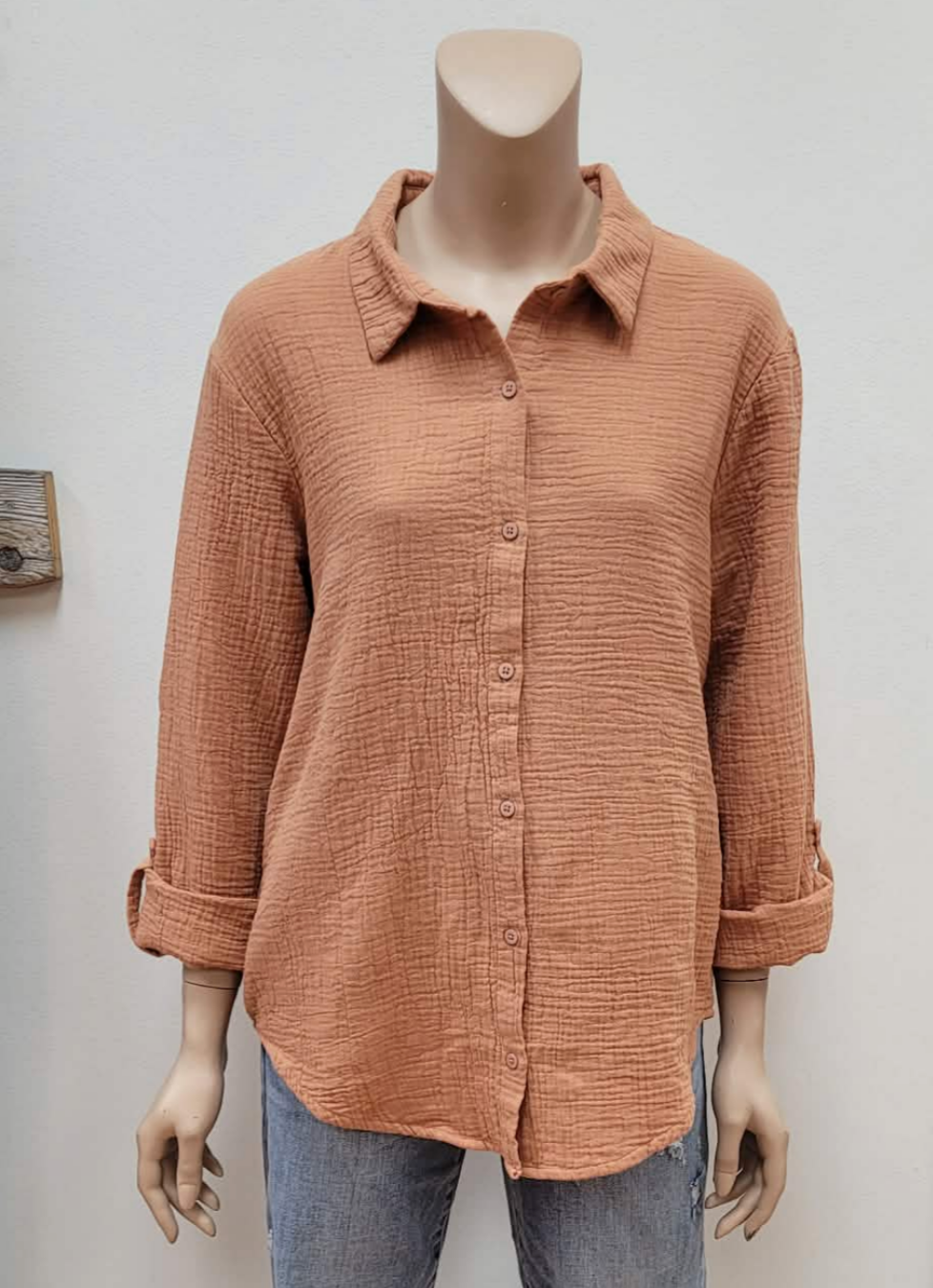 Candice Cotton Gauze Long Sleeve ~2 colours
