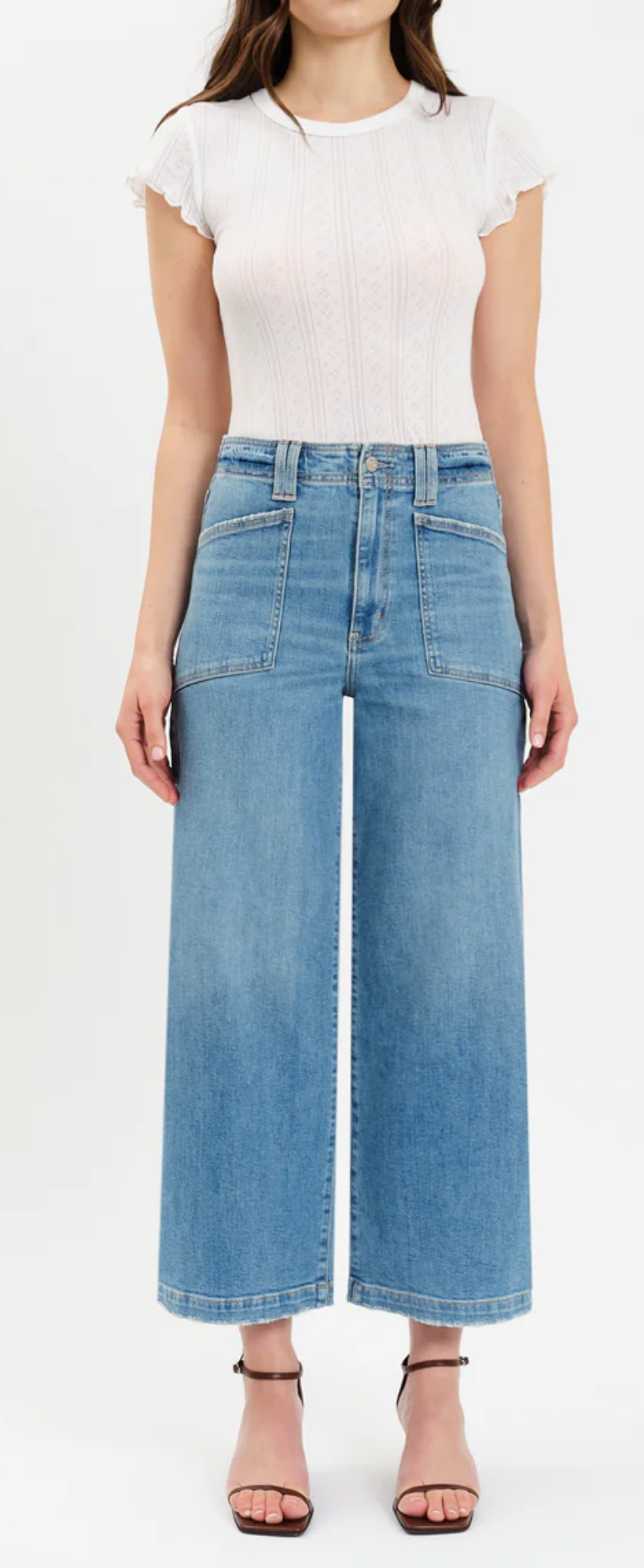 Valley Girl Wide Leg Ankle Jean ~ Fave