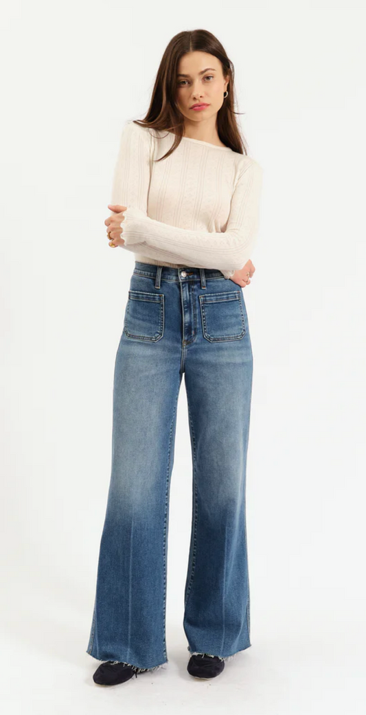 Far Out High Rise Wide Leg ~ Vintage City