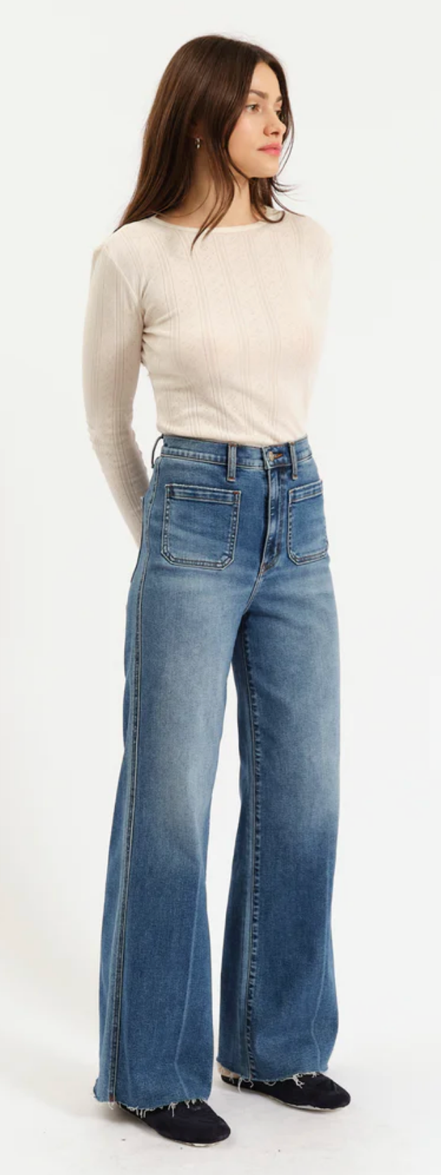 Far Out High Rise Wide Leg ~ Vintage City