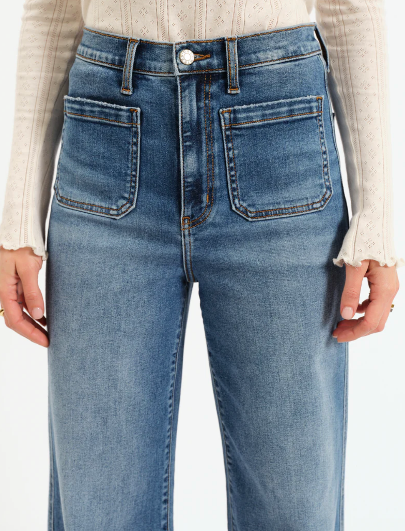Far Out High Rise Wide Leg ~ Vintage City