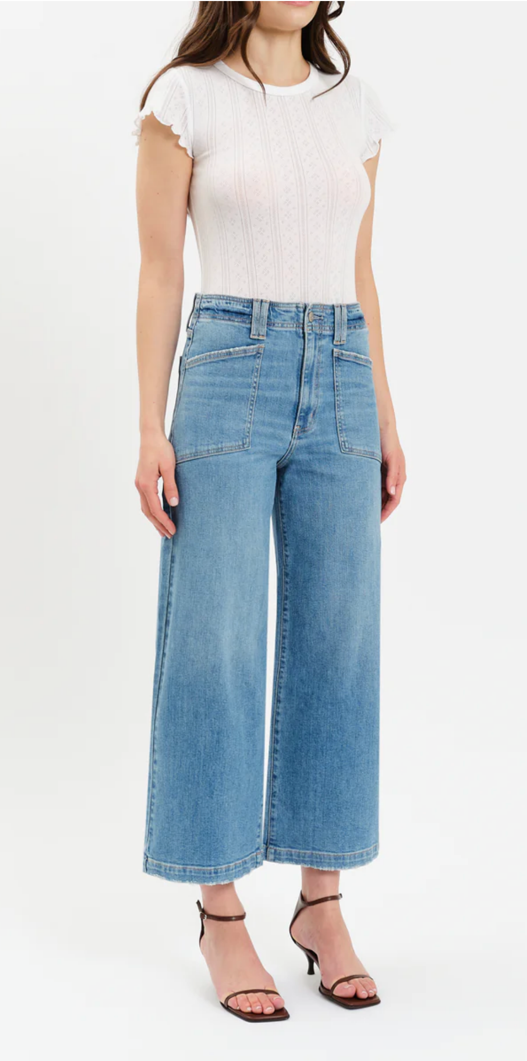 Valley Girl Wide Leg Ankle Jean ~ Fave