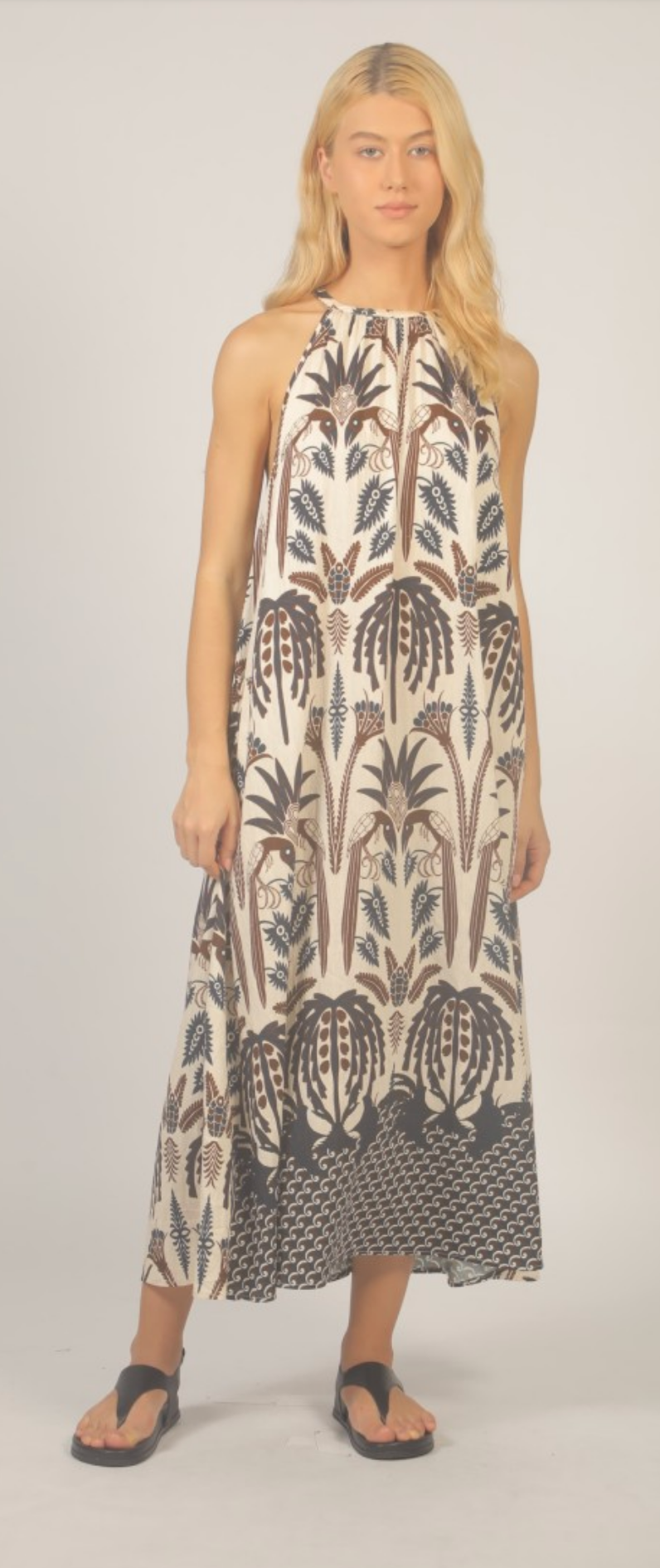 Palm Maxi Dress ~ Size Sm