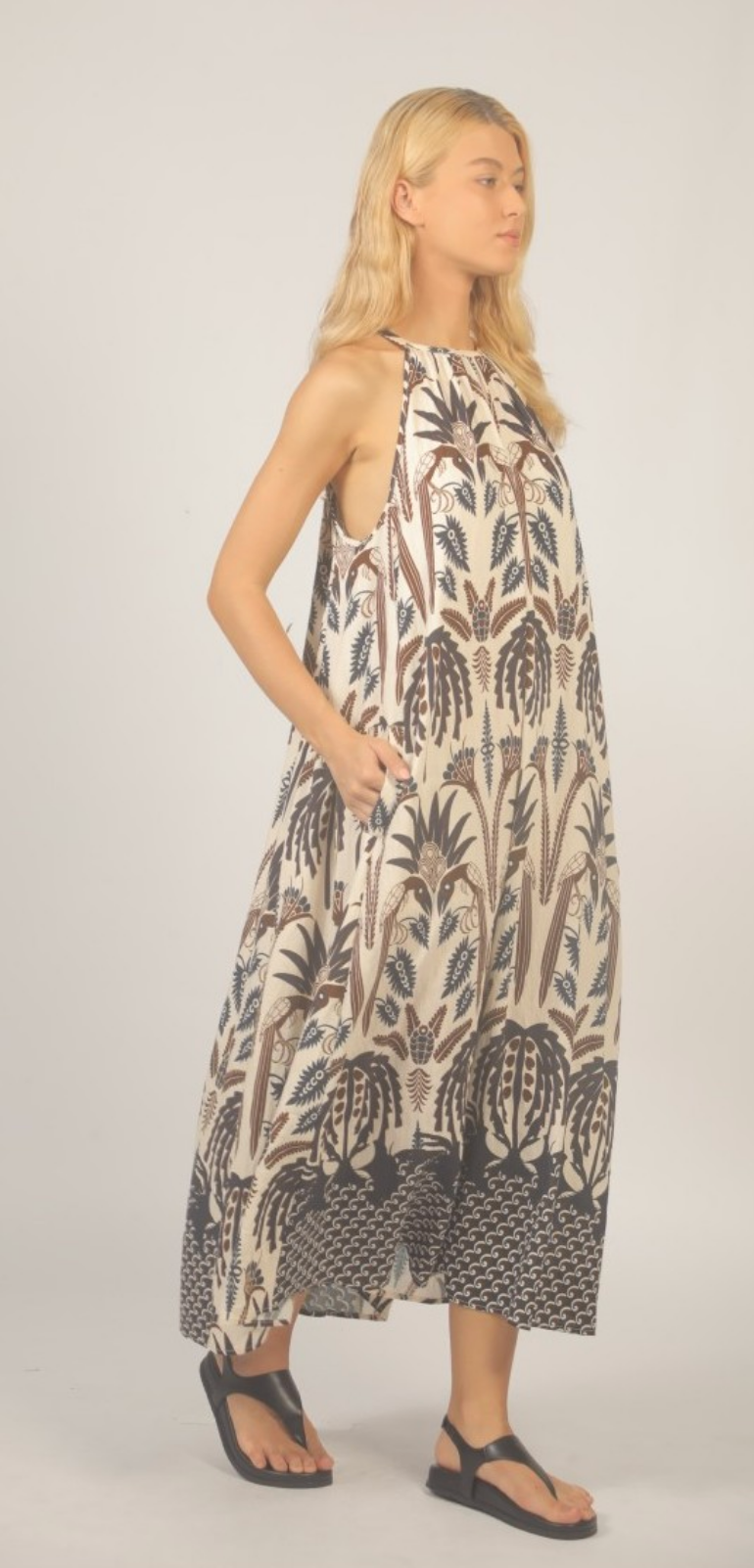 Palm Maxi Dress ~ Size Sm