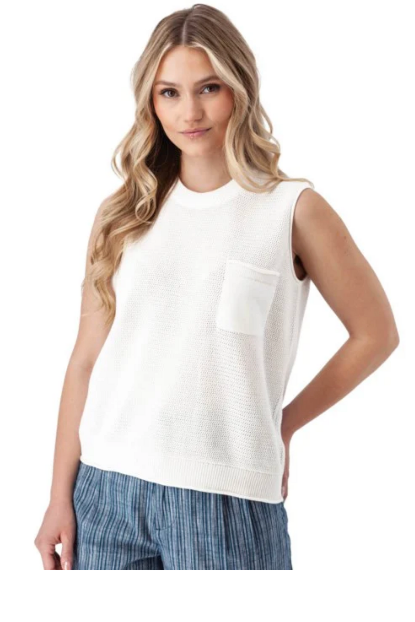 Summertime Mesh Knit Tank
