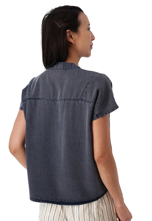 Margot Mandarin Collar Top
