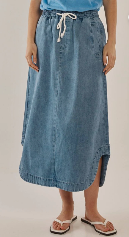 Brunch Denim Skirt