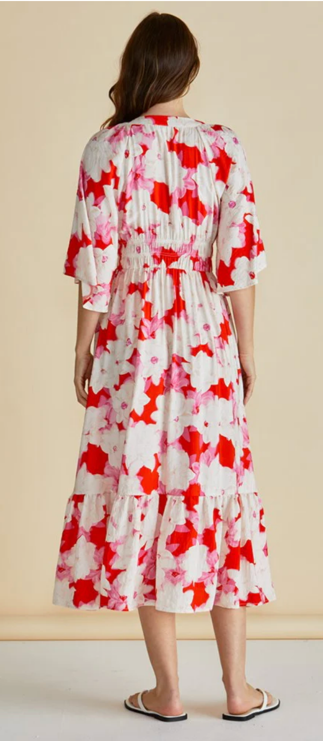 Moxie Dress ~ Red Floral