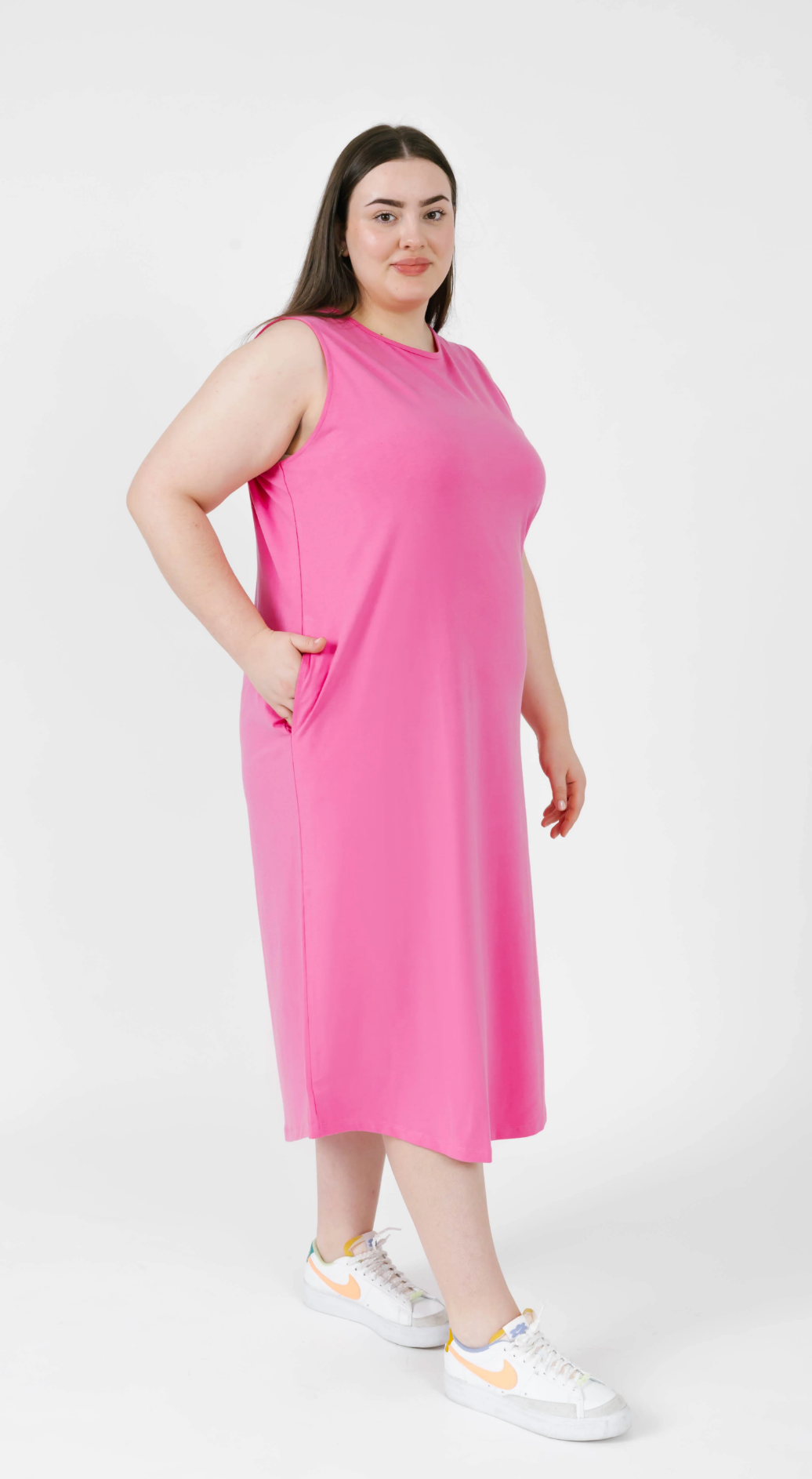 Taylor Tank Maxi Dress ~ Pink