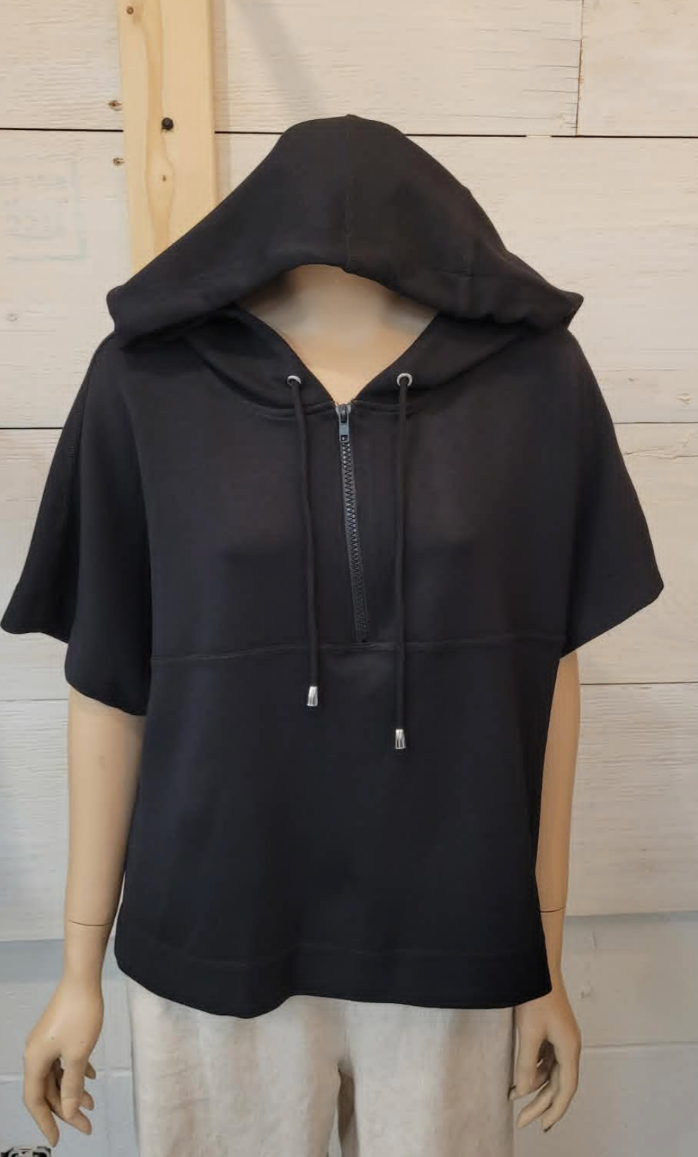 Cropped 1/4 Zip Hoodie ~ 2 Colours