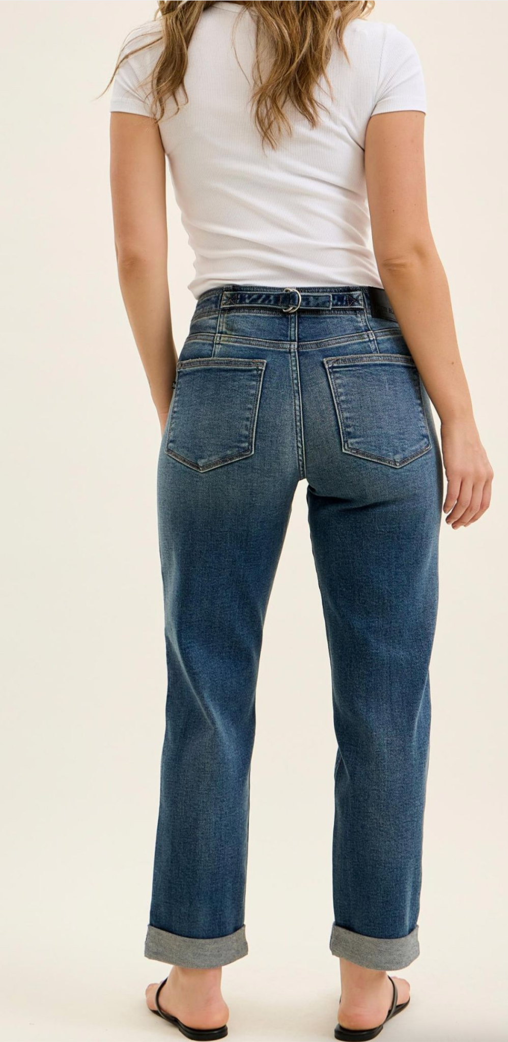 Lizzie Boyfriend Jeans with Adjustable Back Tab + Hollywood Waist { Reg }