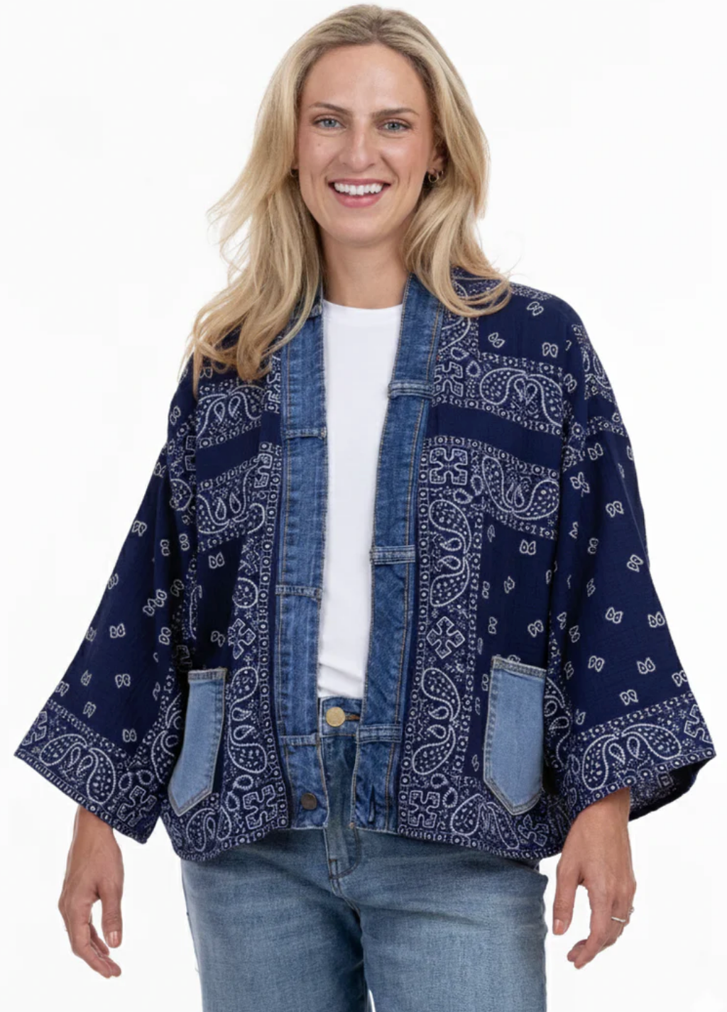 Bandana Short Kimono ~4 Colours