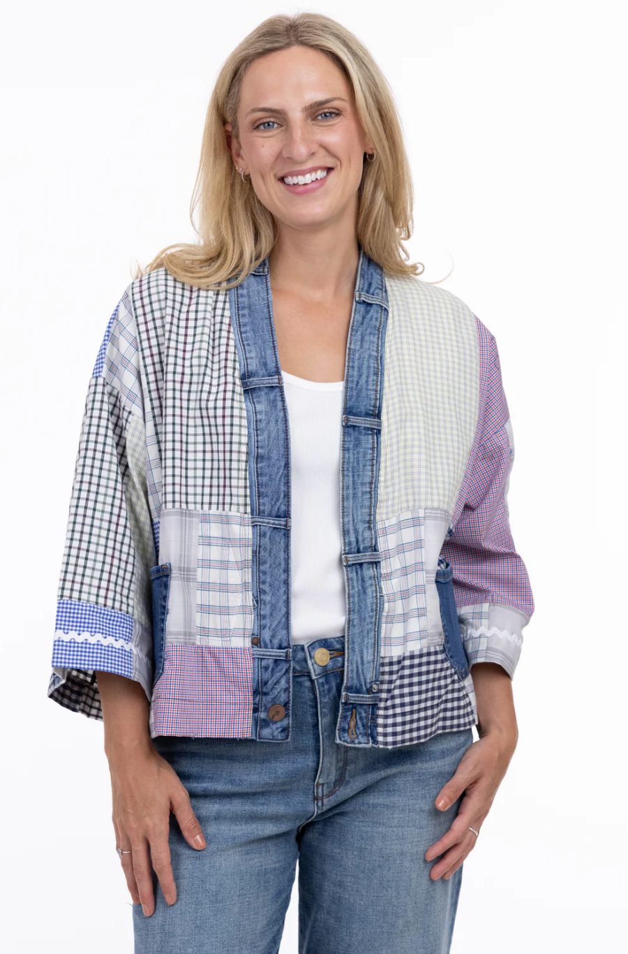 Zoe Patchwork Cardigan