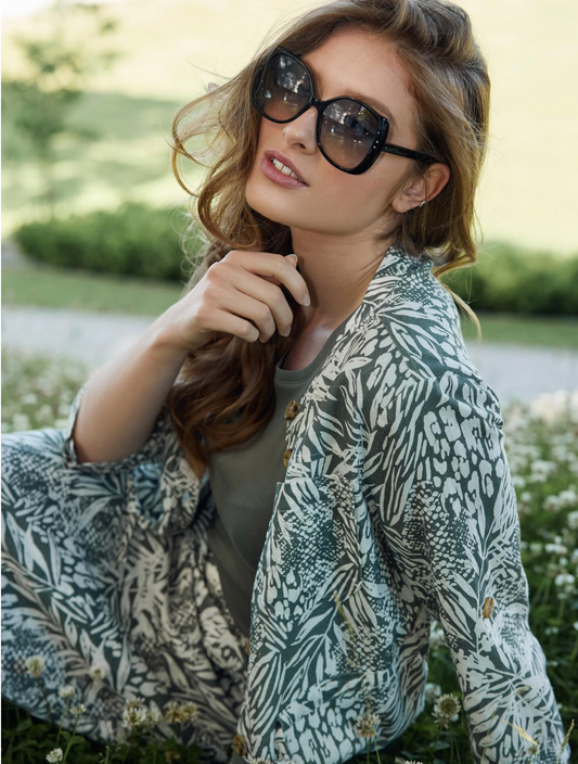 Palm 3/4 Sleeve Jacket Shirt