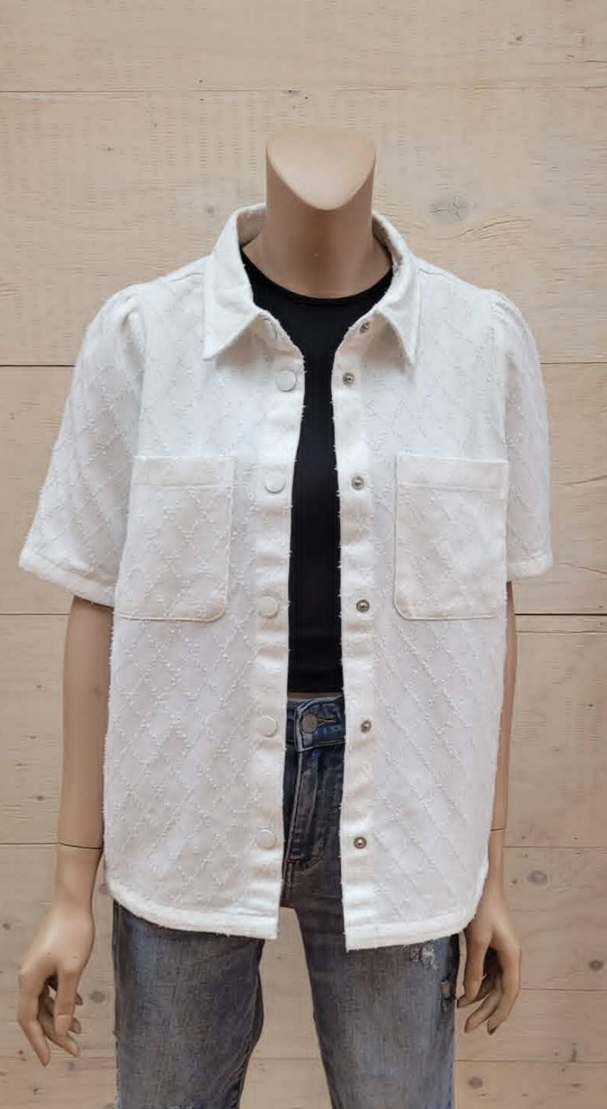 Tabatha Short Sleeve Shirt Jacket