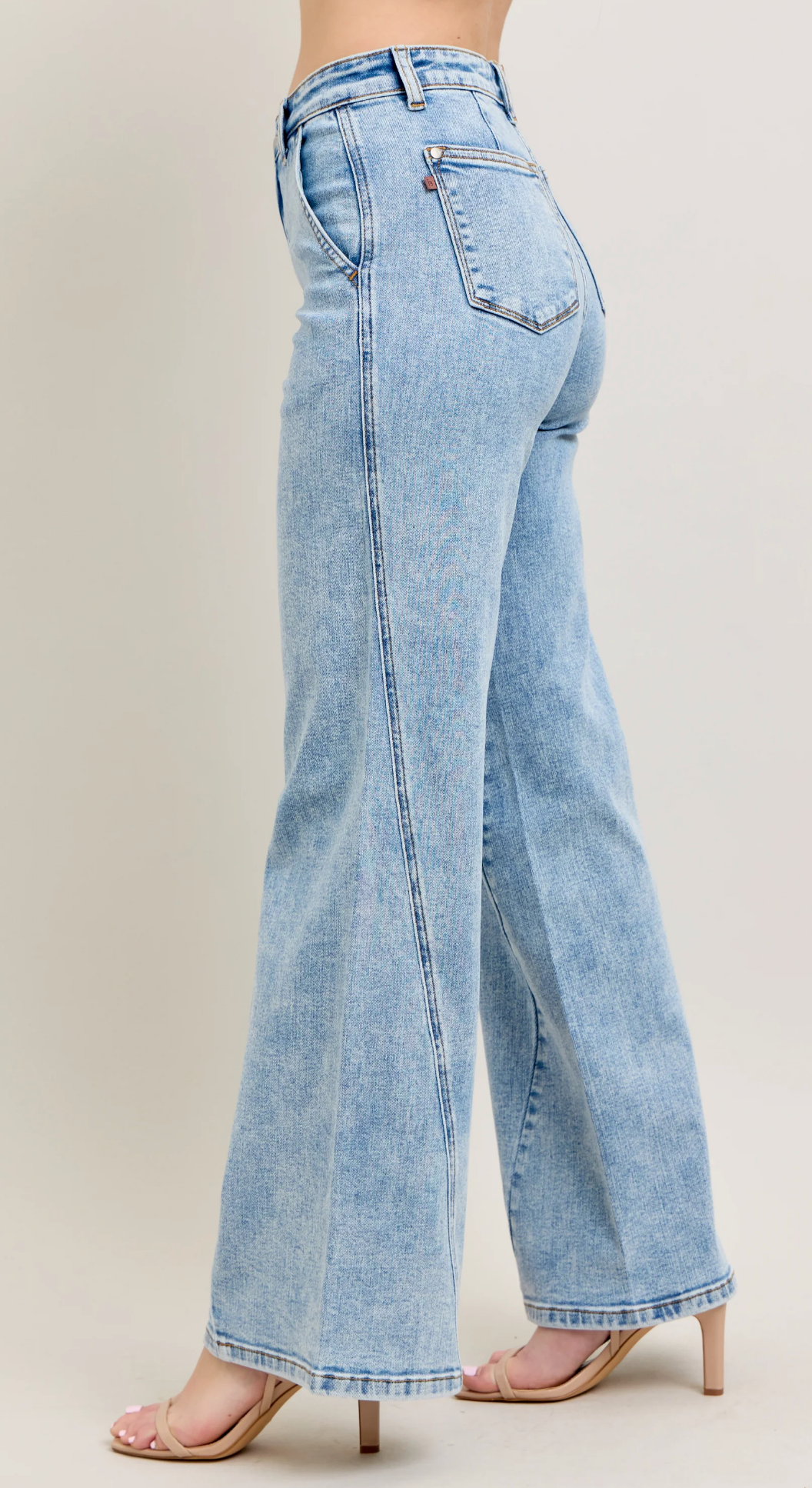 Esme Retro Wide Stone Wash { Reg & Curve }