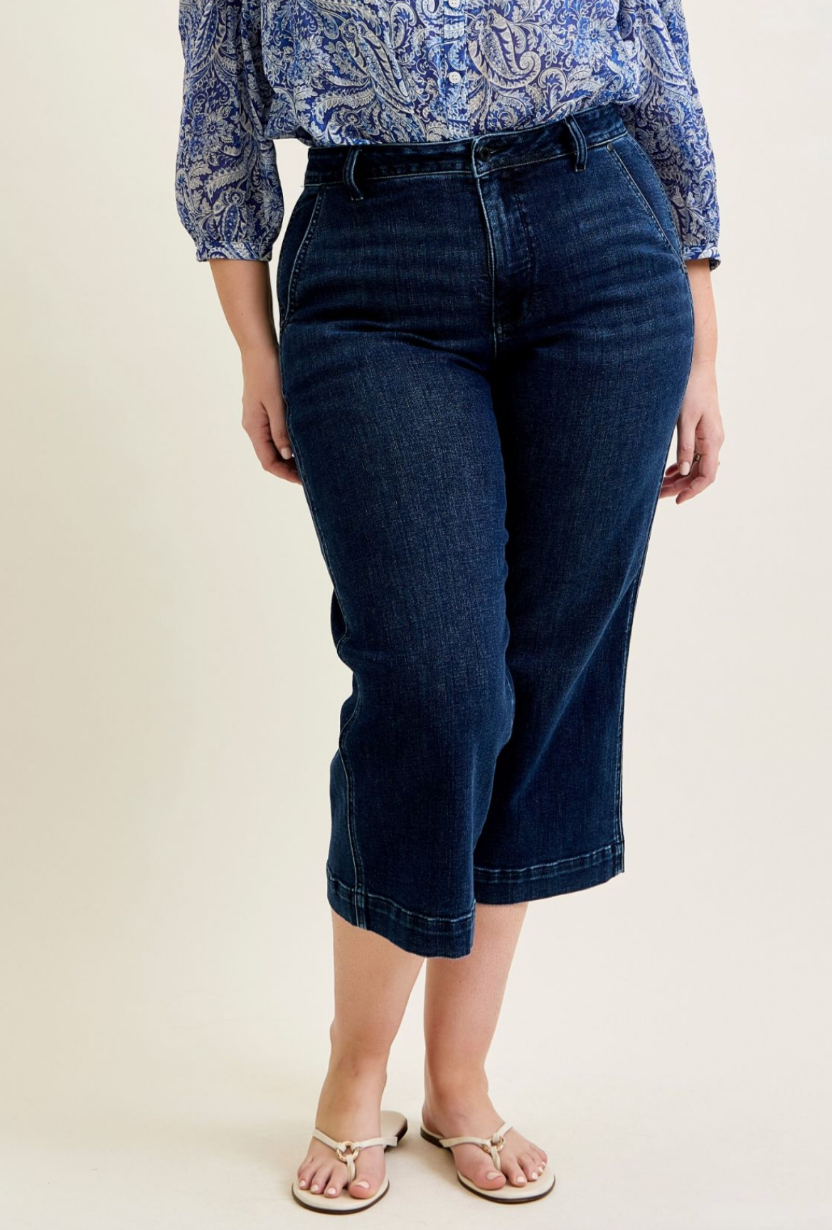 Becky Ankle Wide Trouser { Reg & Curve }