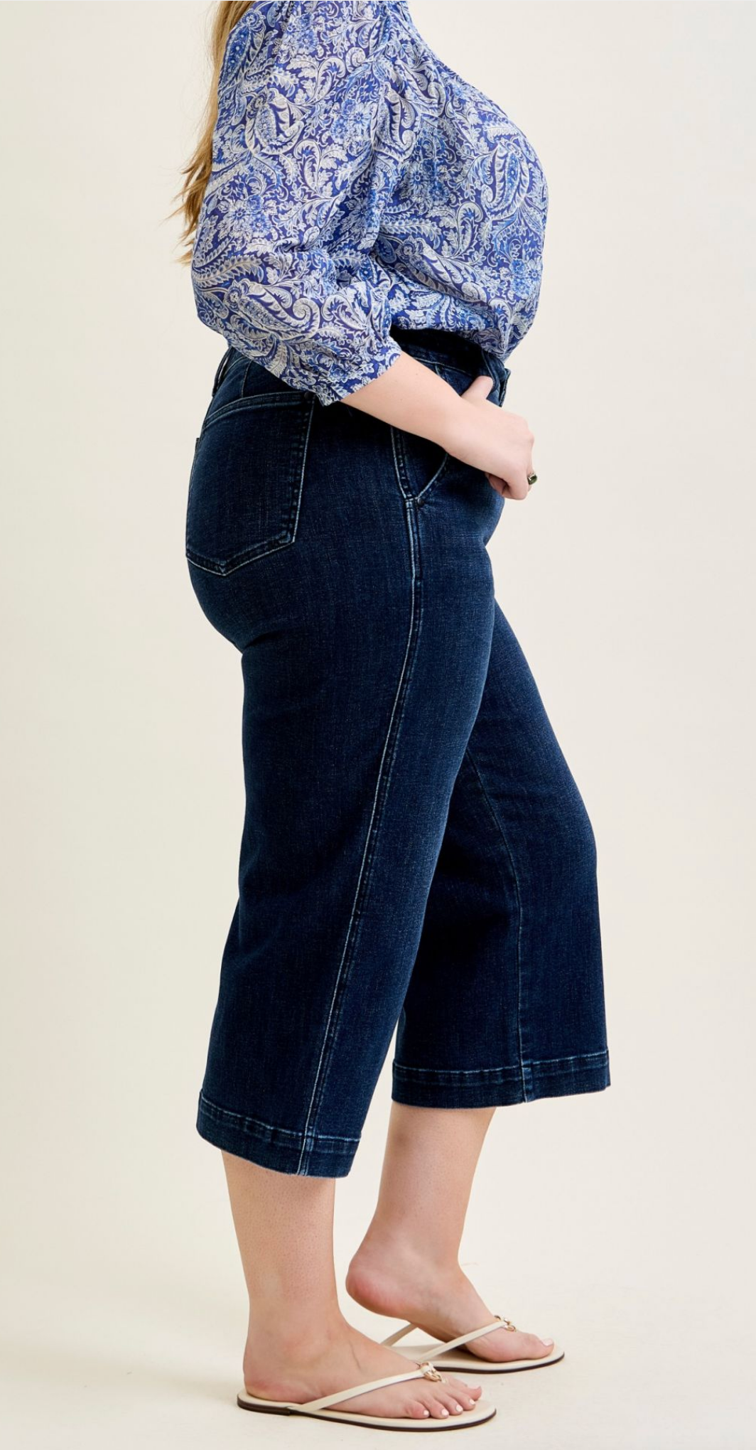 Becky Ankle Wide Trouser { Reg & Curve }