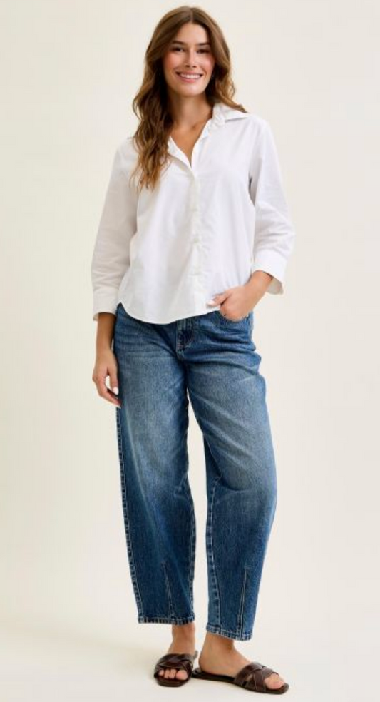 Lucy Barrel Jeans with Dart Detail { Reg & Curve }