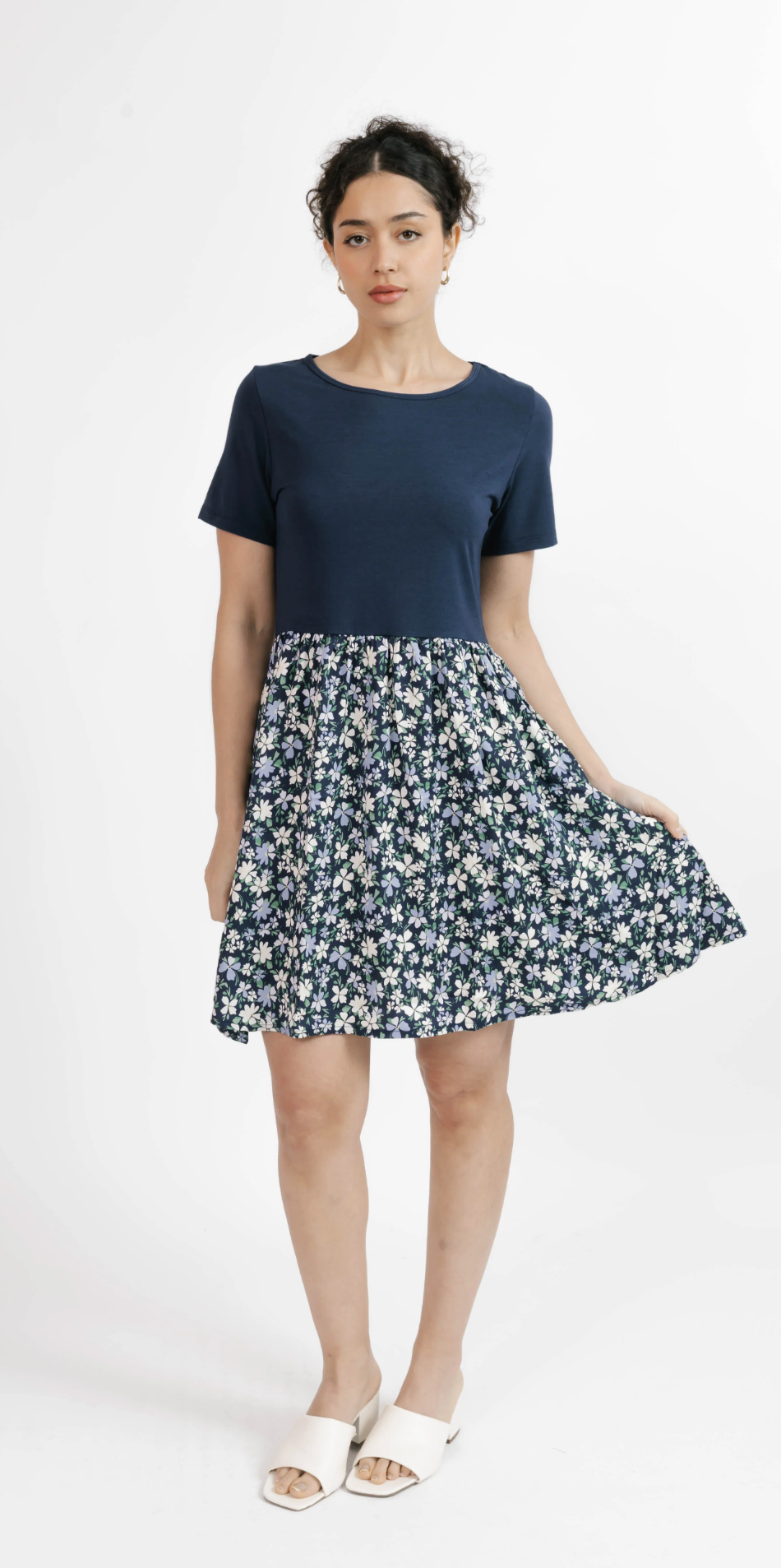 Andi Mini Dress ~ Navy Floral