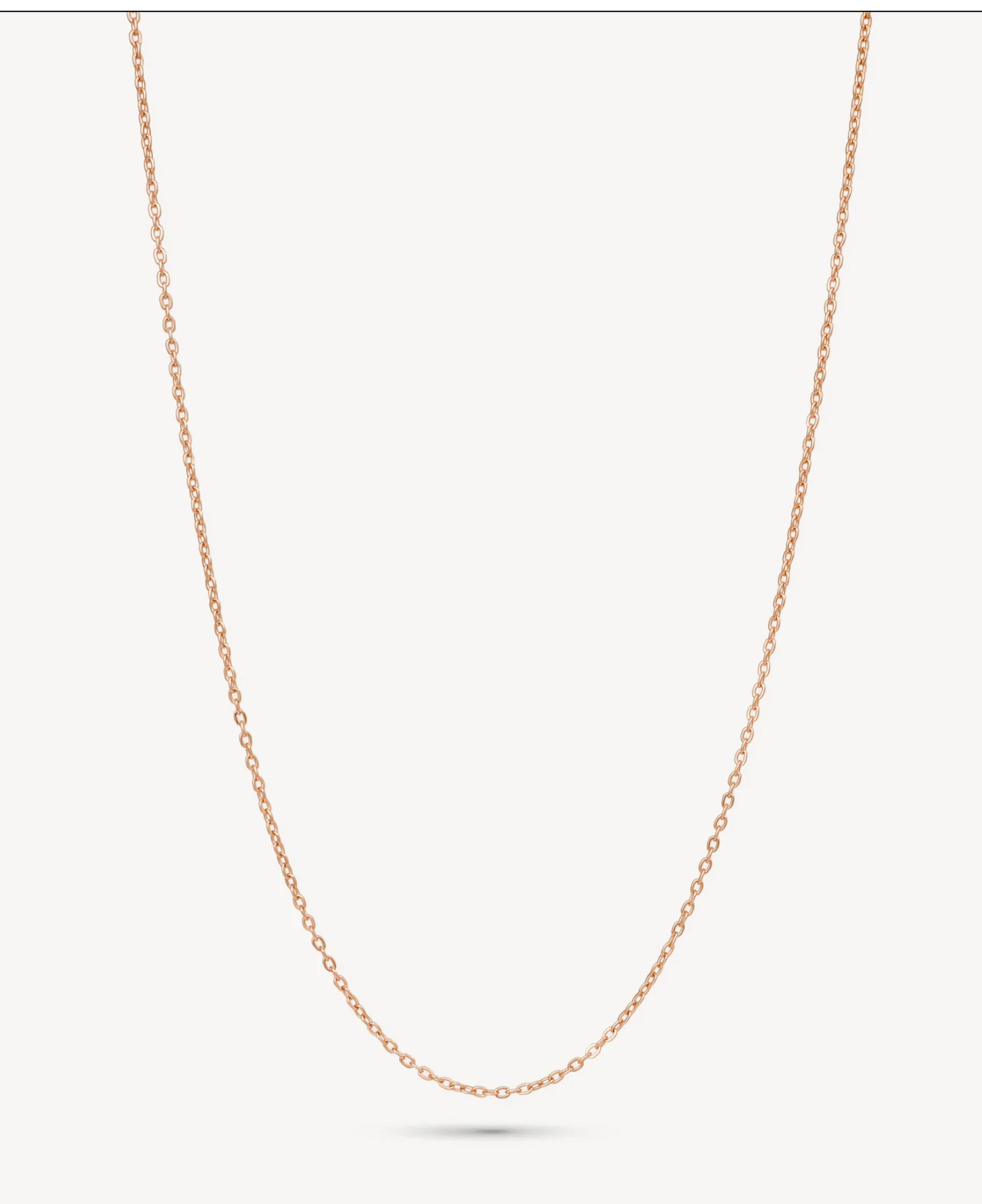 Rose Gold Diamond Cut Chain 18"