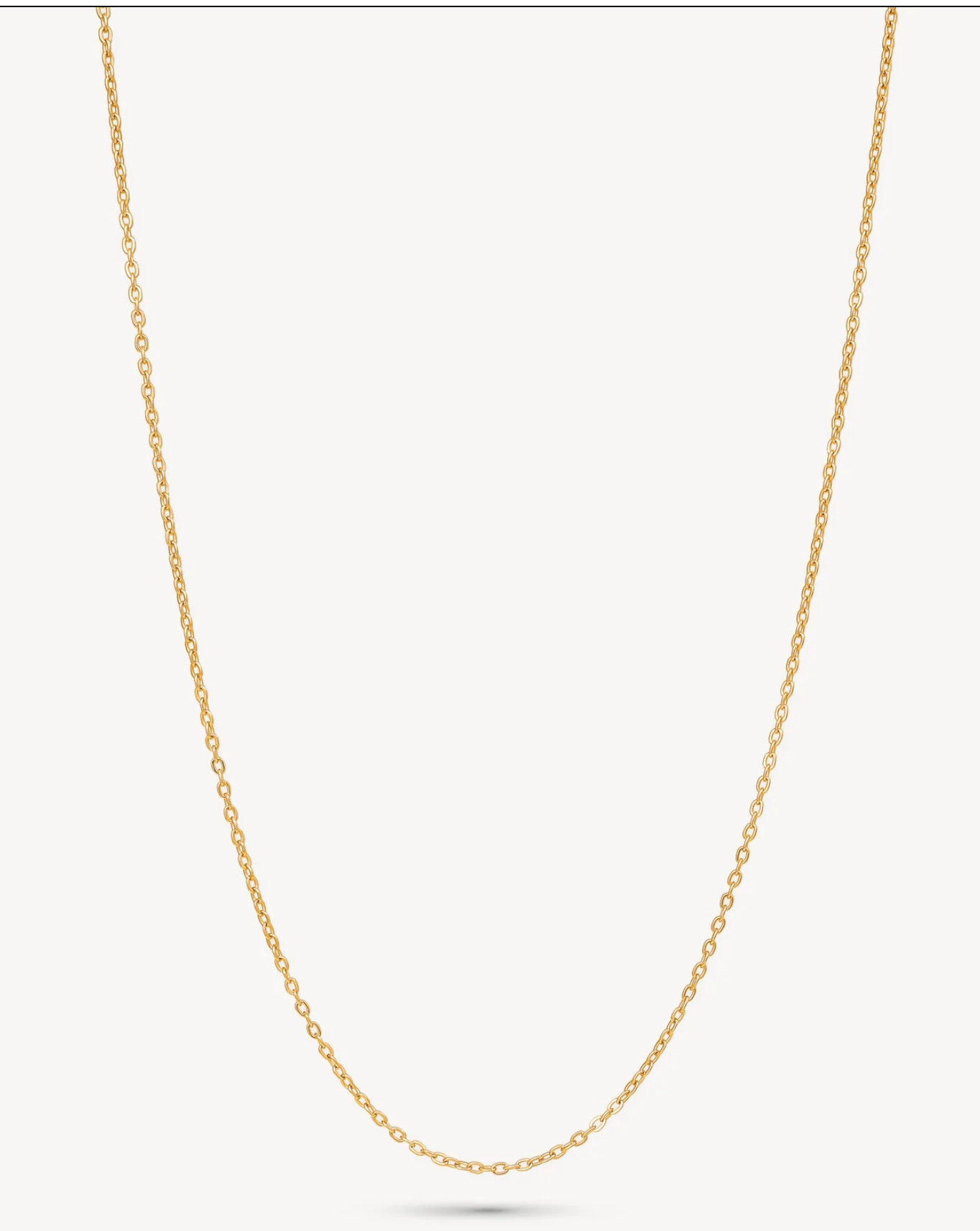 Gold Diamond Cut Chain 18"