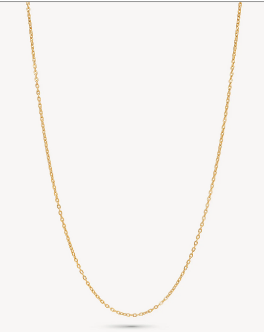 Gold Diamond Cut Chain 18"
