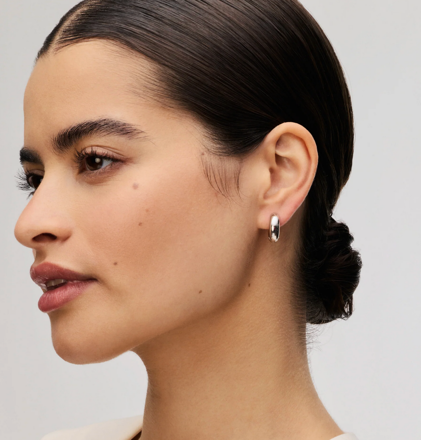 Small Bold Reversible Hoop Earrings