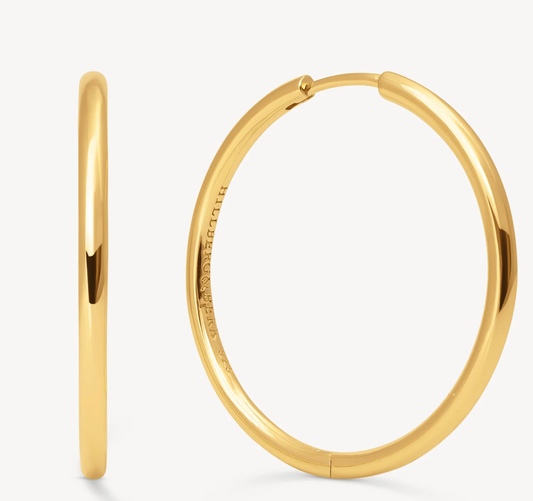 Gold Hoop Earrings - Large