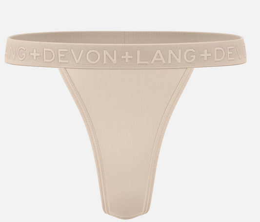 Devon + Lang Originals V-Thong ~ Size XL in Sand