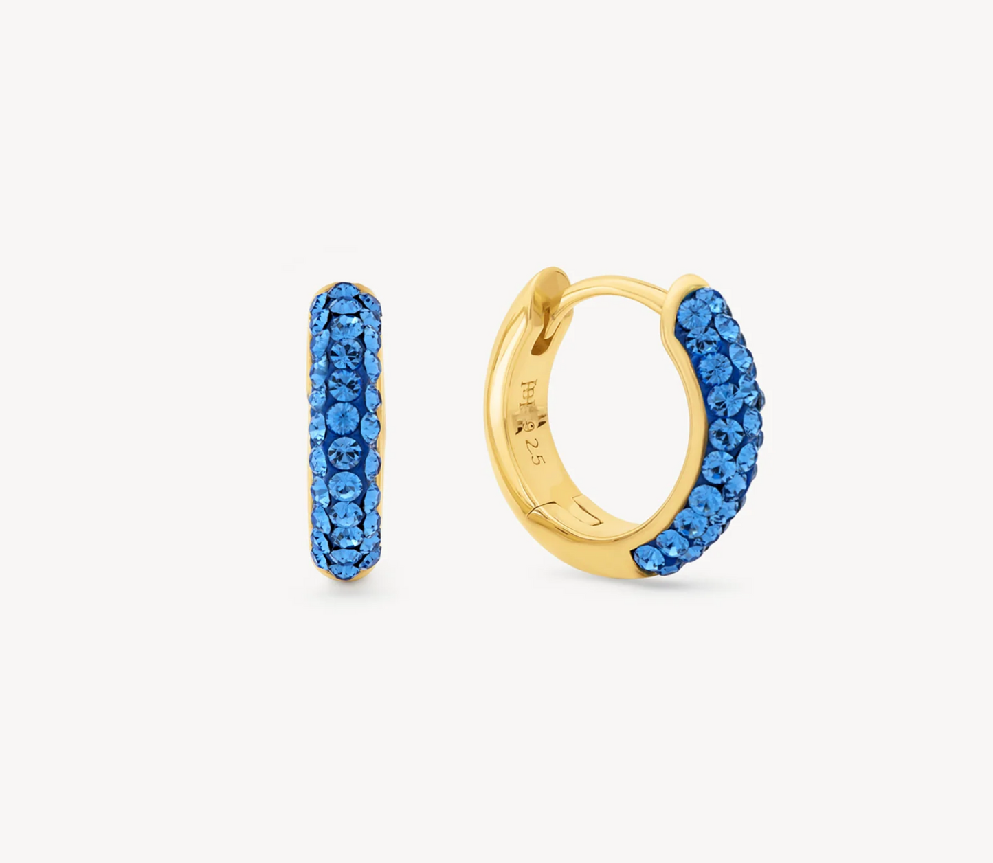 Deep Capri Always On Sparkle Hoops