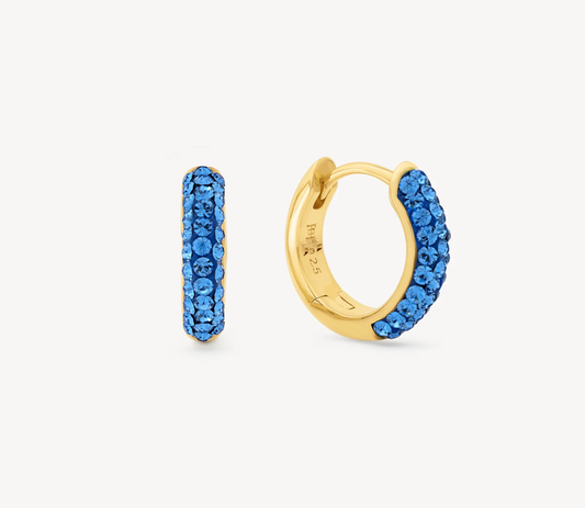 Deep Capri Always On Sparkle Hoops