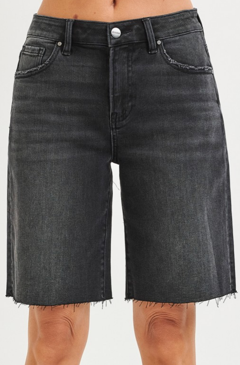 Candy High Rise Bermuda Shorts ~ Black { Reg }