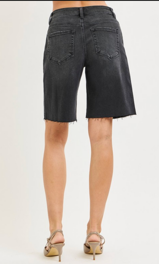 Candy High Rise Bermuda Shorts ~ Black { Reg }