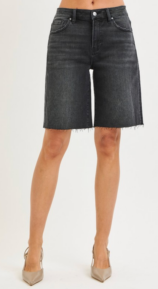 Candy High Rise Bermuda Shorts ~ Black { Reg }