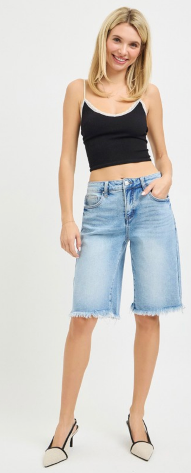 Judith TC Slouchy Bermuda Shorts ~ 2 Colours { Reg }
