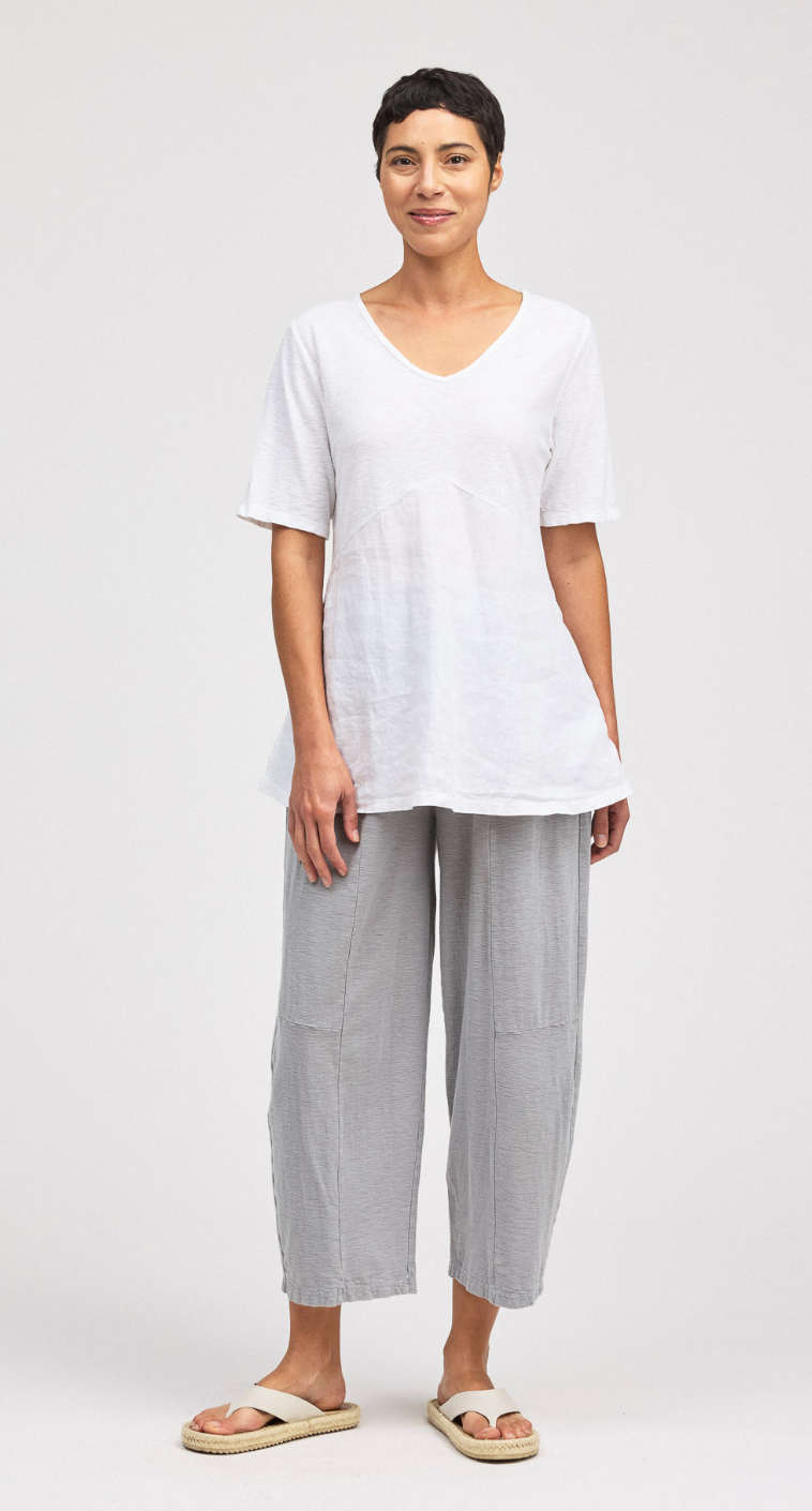 Patsy V-Neck Elbow Sleeve Top ~ 4 Colours