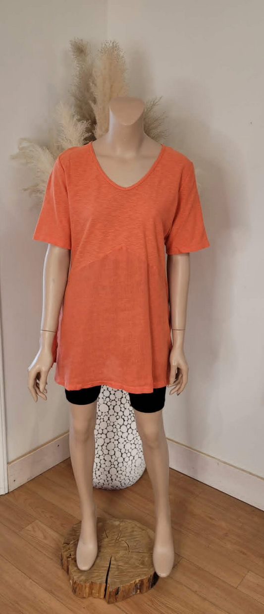 Patsy V-Neck Elbow Sleeve Top ~ 4 Colours