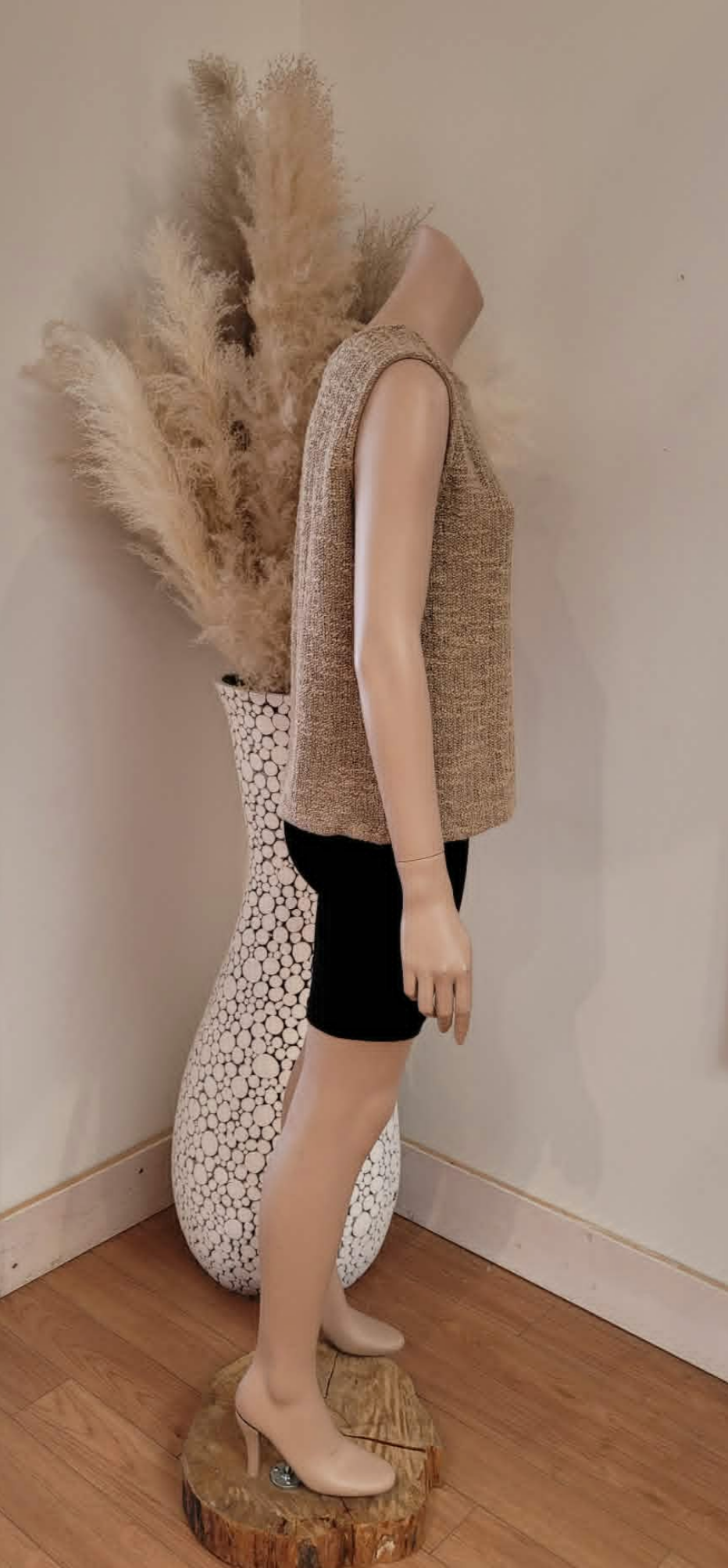 Neela Sweater Vest ~ Bark