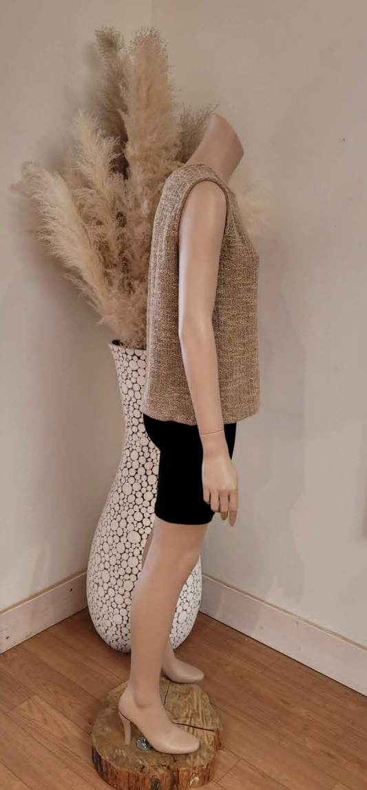 Neela Sweater Vest ~ Bark
