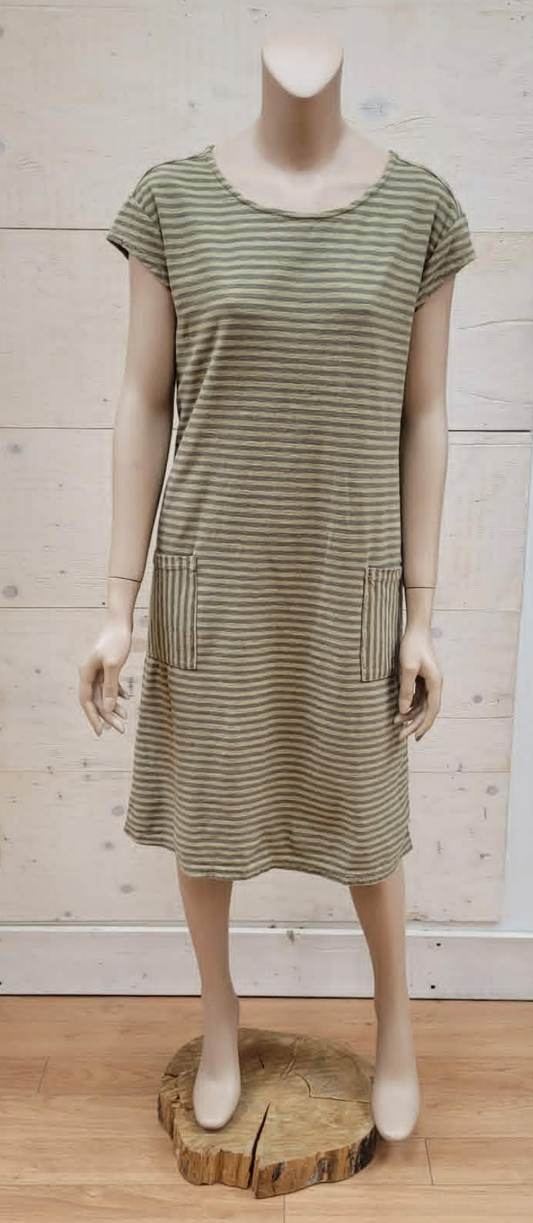 Lucy Striped T-Shirt Dress ~ 2 Colours
