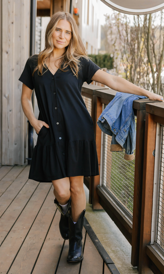 Hailey Mini Dress ~ Black