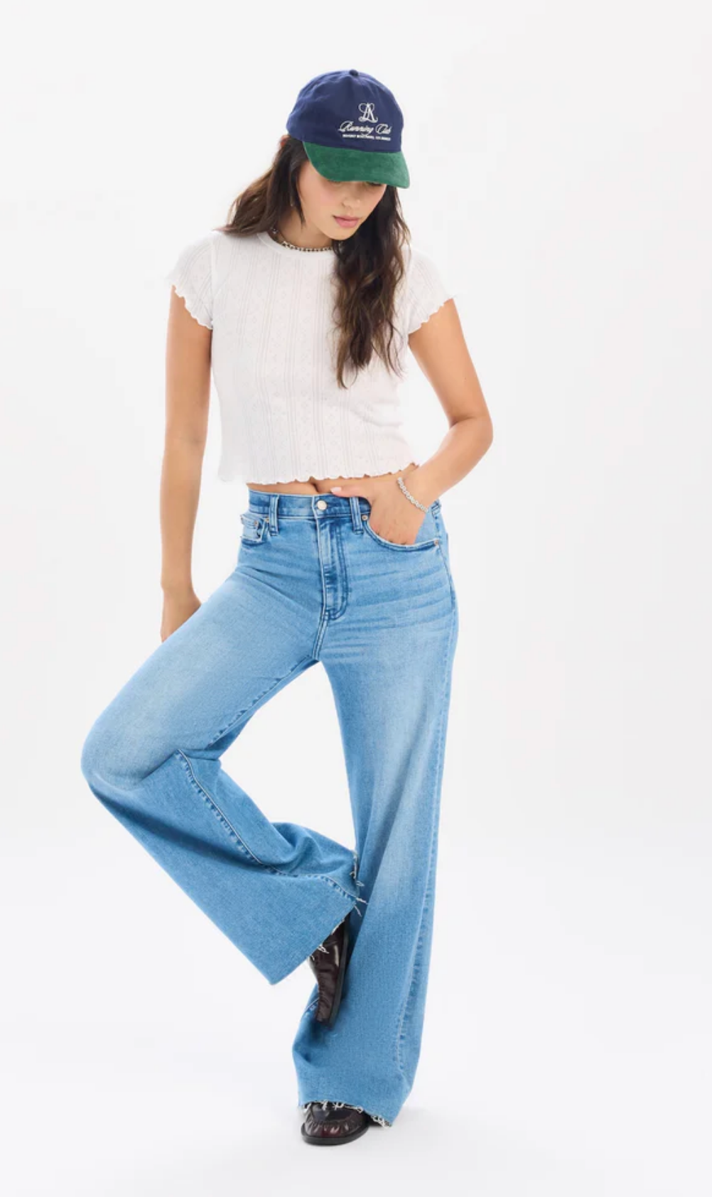 Far Out High Rise Wide Leg ~ Right On